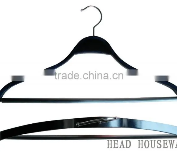 HH Brand Laminated Wooden Hanger With Bar , Cheap Clothes Rack Hanger Popular Hanger by Customers photo-2