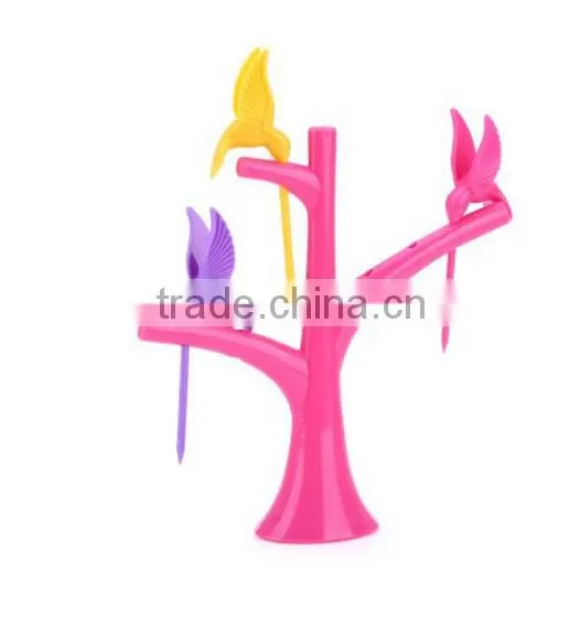 Creative Bird Plastic Fruit Dessert Salad Forks / Salad Forks Bird Fruit Snack Dessert photo-3