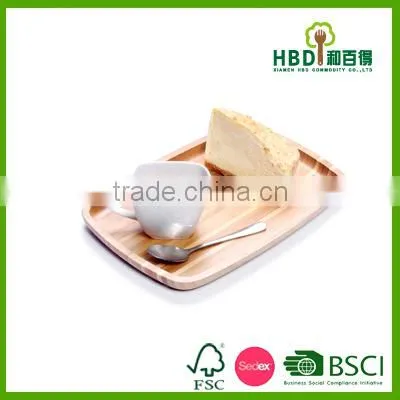 Whole|sale Distinctive Bamboo Wood Food Serving Dish Tray photo-2