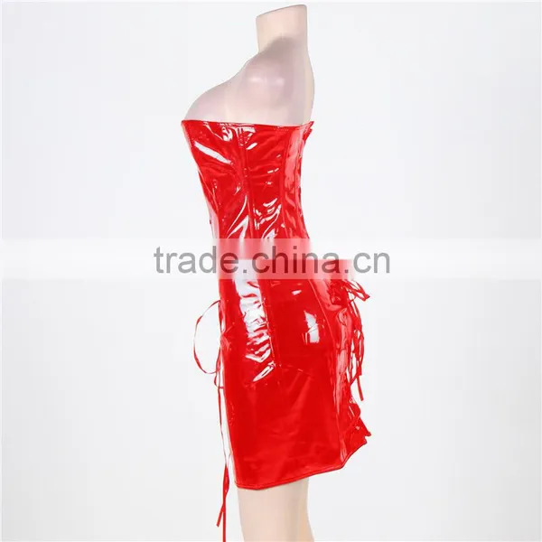 Wholesale OEM Service Slimming Corset Sexy Corset Sexy Red Mature Corset photo-3