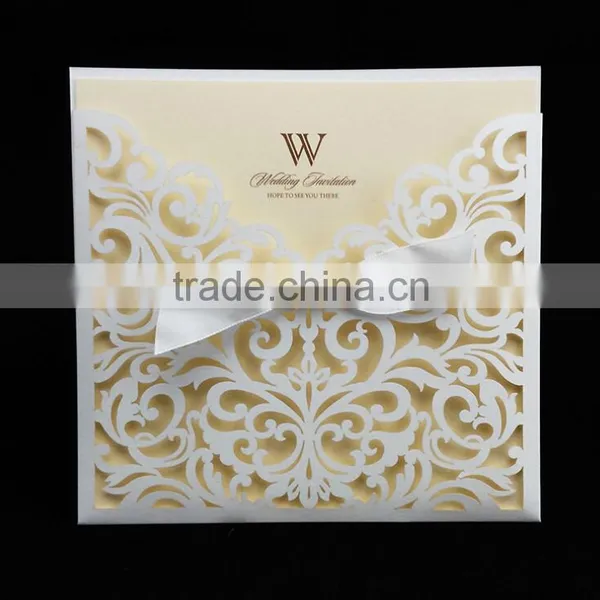 Personalised Wedding Invitations High Quality Wedding Invitation Card With Ribbon photo-2