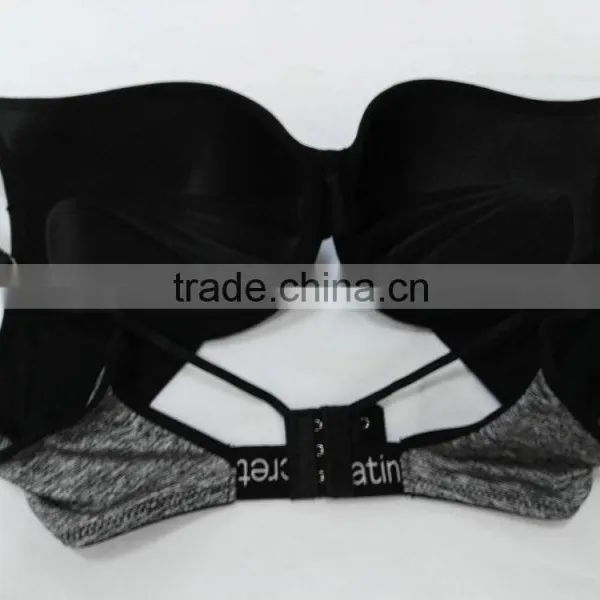 2016 Latest Design Cross Back Thick Pad Push UP Super Support Bra photo-4