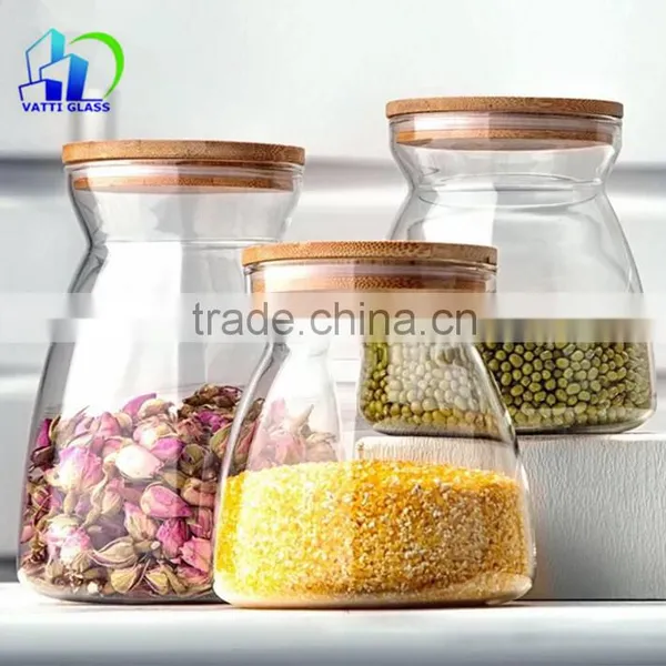 100ml Clear Square Glass Honey Food Jar Bottle With Lid Wholesale photo-3