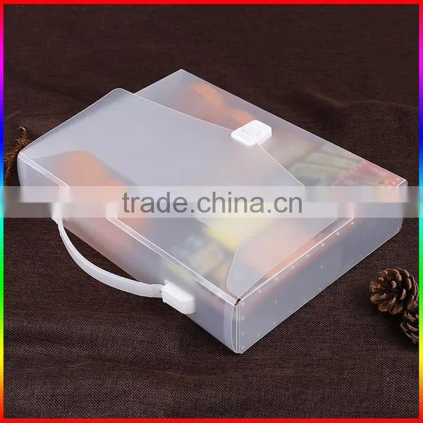 Eco Recyclable Clear Pvc Large Plastic Box With Handle photo-3
