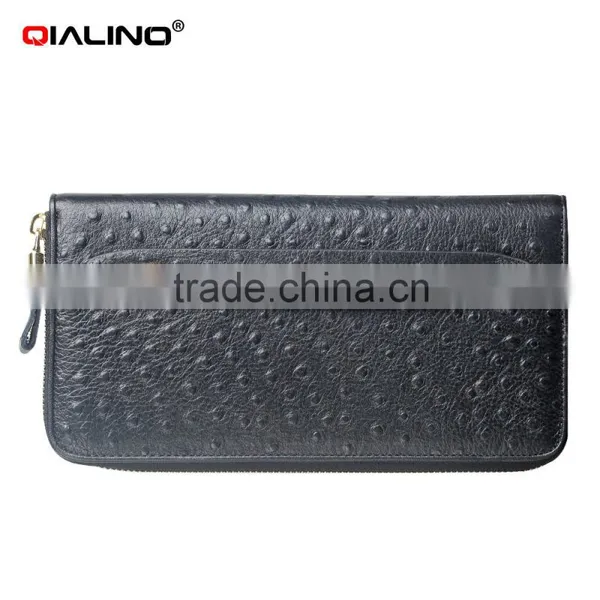 QIALINO RFID Blocking Wallet Genuine Leather Wallet With Lock Handbag photo-2