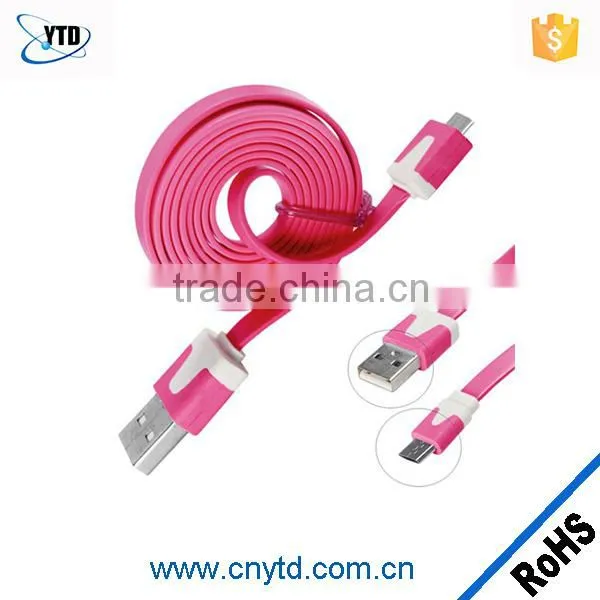 New Flat Micro USB Cable Mobile Phone Usb Charging Cable photo-3