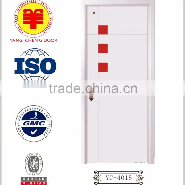 Fashion Design Inner Single Swing Doors, Contemporary Style White Door With 100% Solid Wood Door