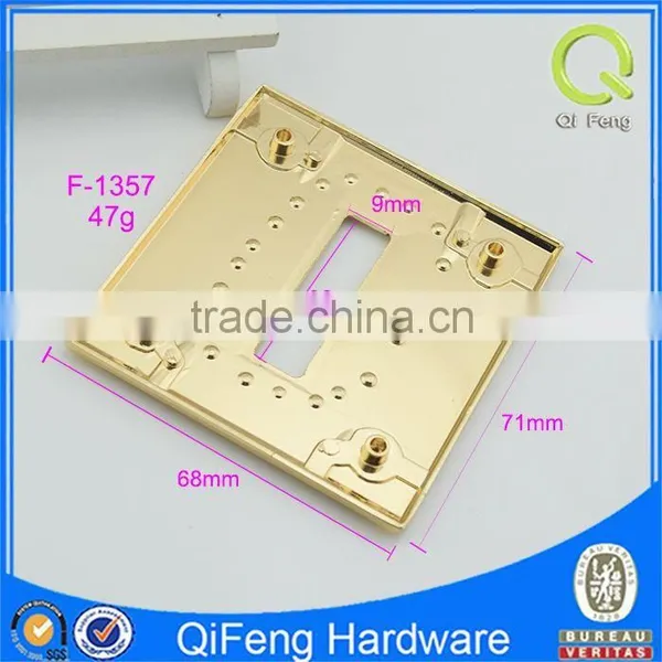 F-1357 Square Ring Purse Wholesale Gold Metal Handbag Ring photo-3