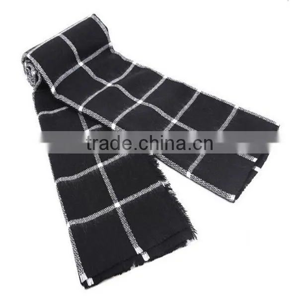 Top Quality!!! Fashion Women Warm Winter Stripe Black Wrap Shawl Blanket Scarf photo-4