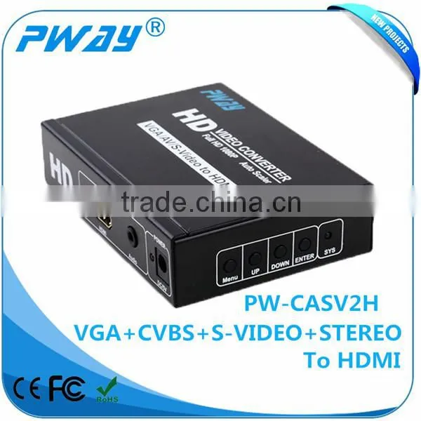 AV&S-video &VGA to HDMI Video Converter Resolution up to 1080p Full hd Receiver photo-3