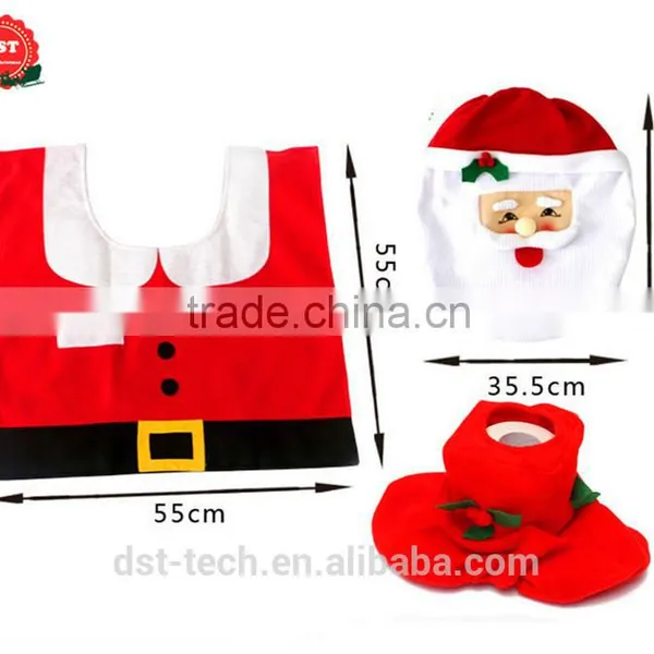 Christmas Toilet Set , Cushion, Lid Cover photo-4