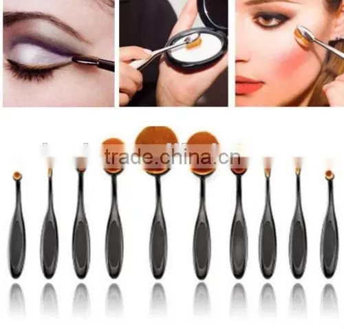 2016 Big Round Toothbrush Best Makeup Tool Sets Plastic Personalized Makeup Brushes photo-6