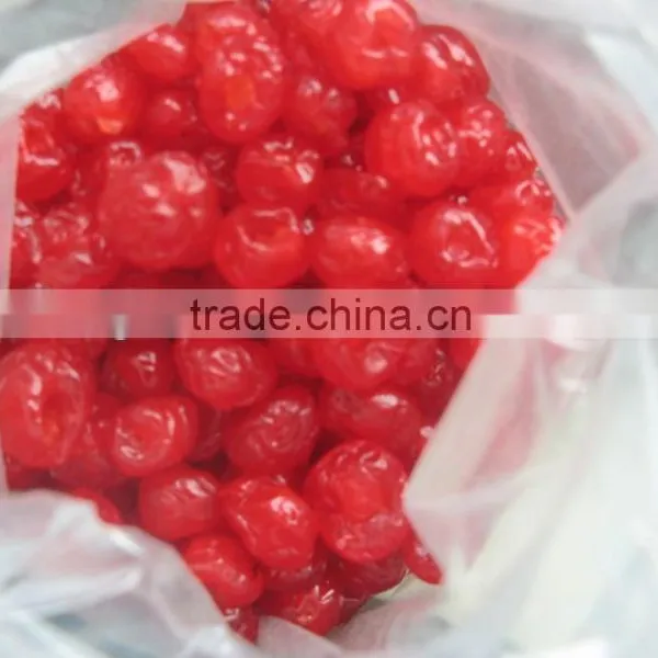 Red and Dark Red Dried Cherry in Sugar Syrup