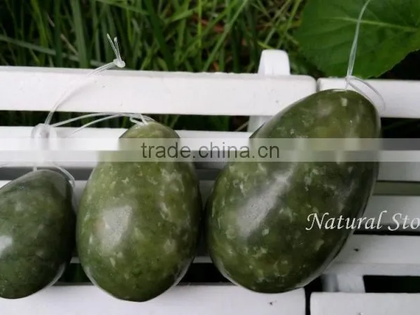 DHL Free Shipping Dark Green Jade Eggs Xuiyan Jade Eggs Vaginal Kegel Exercise Egg Shape Exercise Ball photo-2