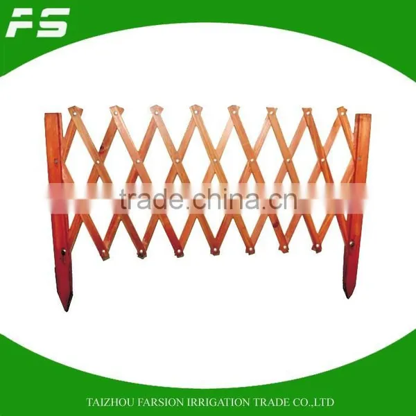 Natural Wood Horizontal Garden Border Fencing Decorative Fence