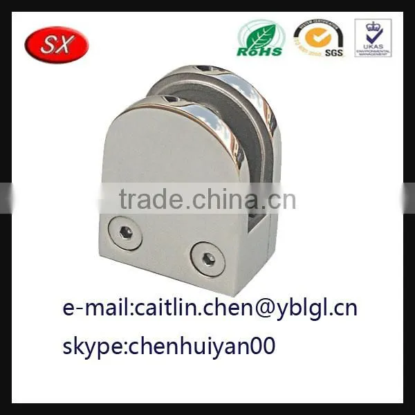 Clip 5-8mm Stainless Steel Glass Clamp Fitted Clip Shelf Bracket photo-4