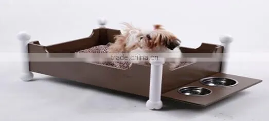 Plush Dog Bed With Bone Shap Design photo-2
