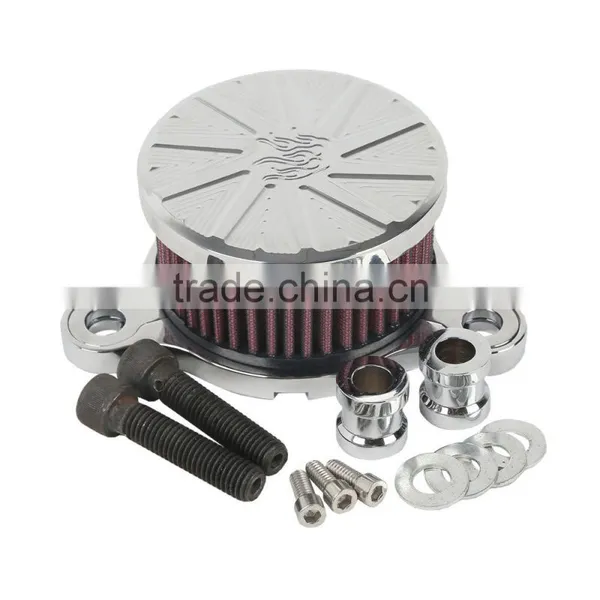 Motorcycle Flame Style Air Cleaner Intake Filter For Sportster 883 1200 photo-3