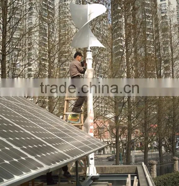 10kw Power Wind Turbine&solar Panels Hybrid Home Solar Systems Project photo-2