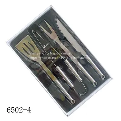 Portable 2 in 1 Spatula Tong Turner Long Handle BBQ Tools Set photo-4