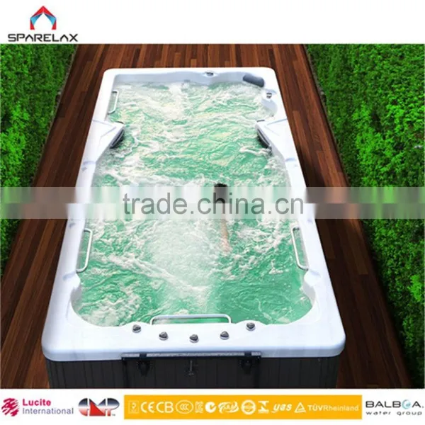 Factory Directly Selling Swin Spa Pool Endless Deep Swim Spa Lucite Acrylic Swimming Pool photo-2
