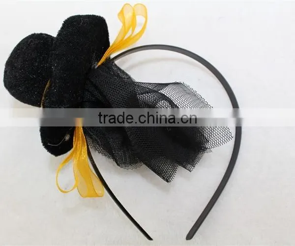 Halloween Black Hat Hairband Girl Headband Party Headband photo-2