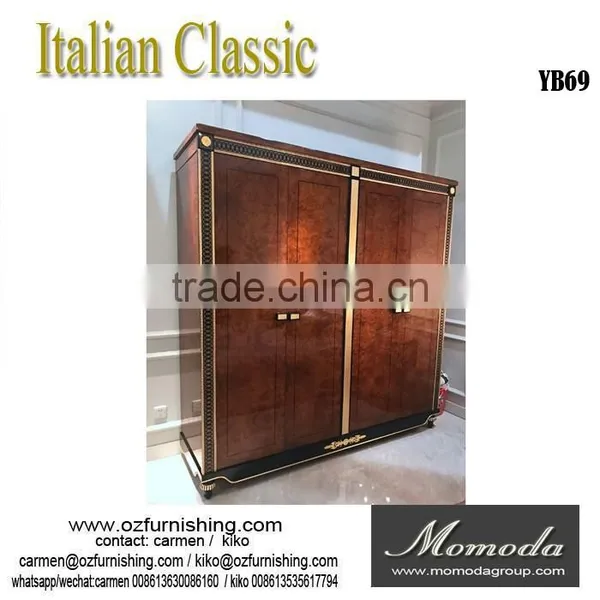 YB69 New Model Design Italian Royal Baroque Style Luxury Solid Wood Bedroom Furniture for Sale photo-4