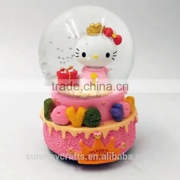 Custom Polyresin Happy Birthday Snow Globe for Sale photo-6