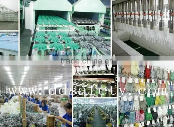 13G Blue Nylon With Black Nitrile Palm Coated Work Gloves Safety photo-6