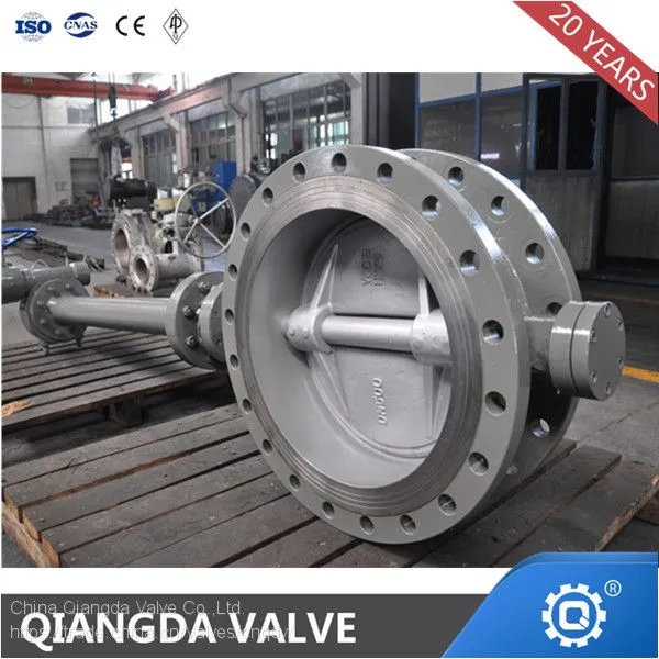 Metal Seat Double Flange Triple Eccentric Water Seal Butterfly Valve photo-3