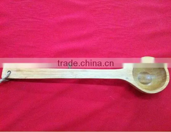 100% Natural bamboo cooking deep spoon