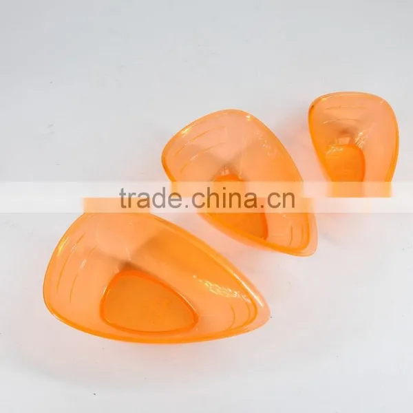 Set of 3pcs Plastic Salad Measuring Bowl in Trilateral Figure photo-2
