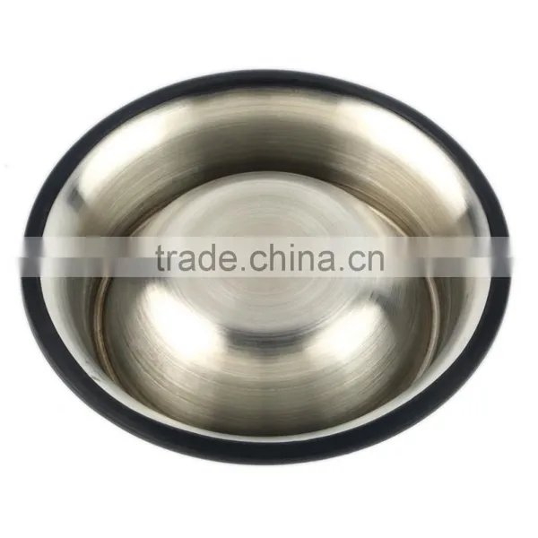 1 Standard Stainless Steel Pet Puppy Cat Dog Food or Drink Water Bowl Dish Wholesale photo-3