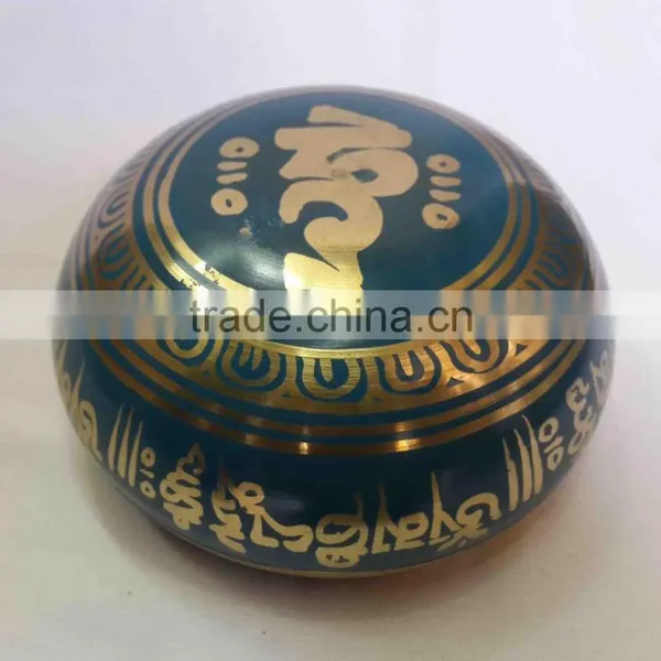 Best Selling Symbolic Colored Tibetan Healing Meditation Singing Bowl photo-3