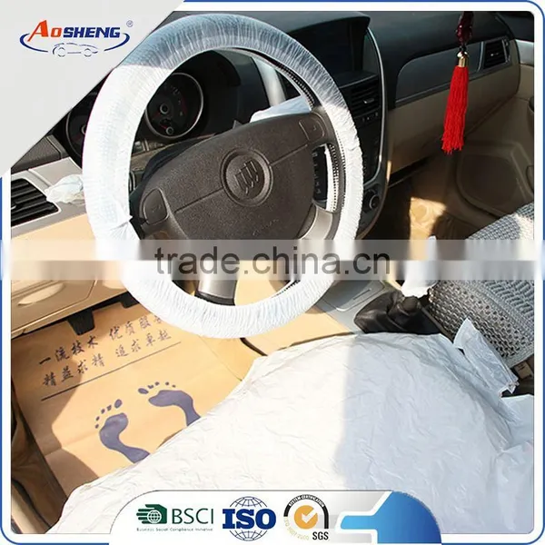 Auto Seat Cover Car Gear Shift 15 Inch Steering Wheel Cover photo-2