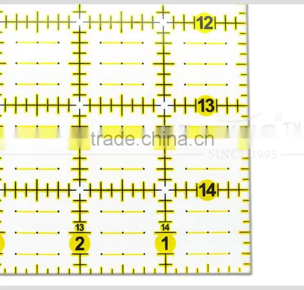 Acrylic Sewing Ruler in 16cm*16cm 3mm Thicklness #KPR1616 photo-3