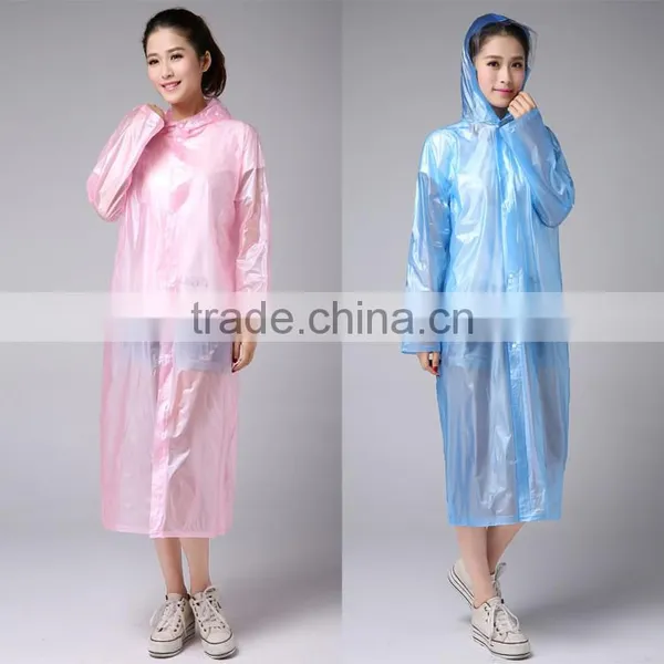Wholesale Adult Practical 100% PVC Raincoat Fabric photo-3