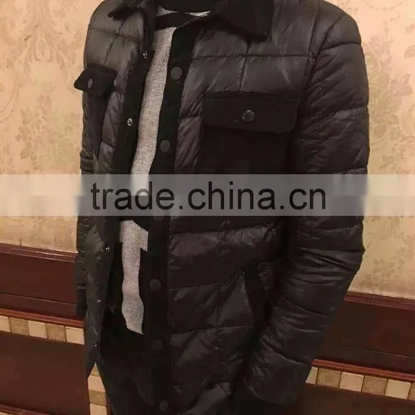 Mens Down Jacket High Quality Export Middle East Warm and Wearbale Anti-eletricity Comfortable Guanghzou Warehouse Stock 2017 photo-2