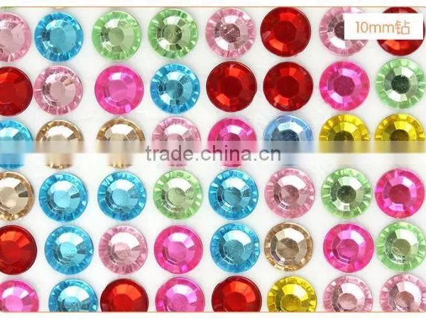2017 Customized Crystal Diamond Acrylic Sticker Rhinestone Sticker photo-3