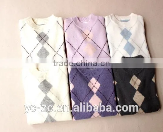 Cheap Plaid Sweater Sweater Manufacturer in China