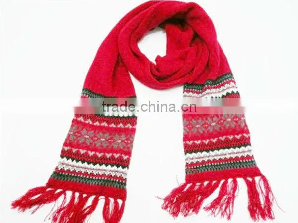 Newest Knitted Jacquard Cotton Scarf