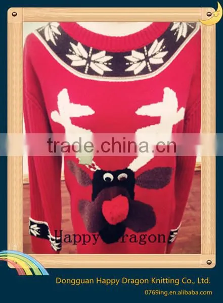 100 Acrylic Knitted Fabric Christmas Gift Cloth photo-4