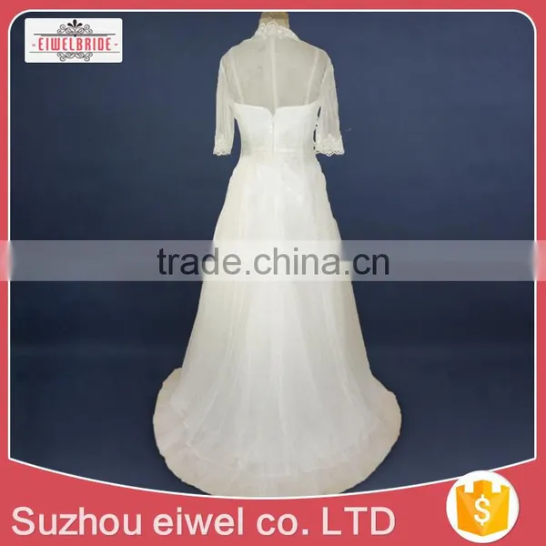 Western New Strapless Corset Wedding Dress photo-4