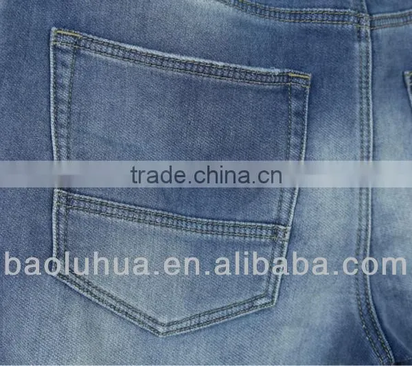 Blue Denim Mens Elastic Waist Sports Pants photo-3
