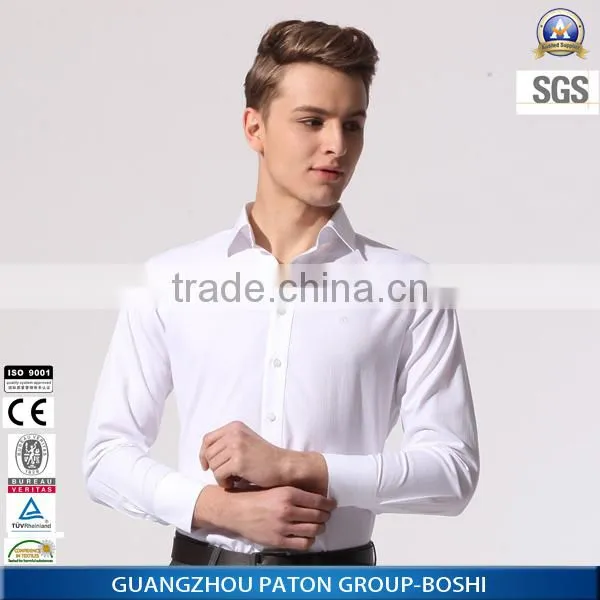 China Manufacturte Factory Wholesale Slim Fit Dress Shirt Man