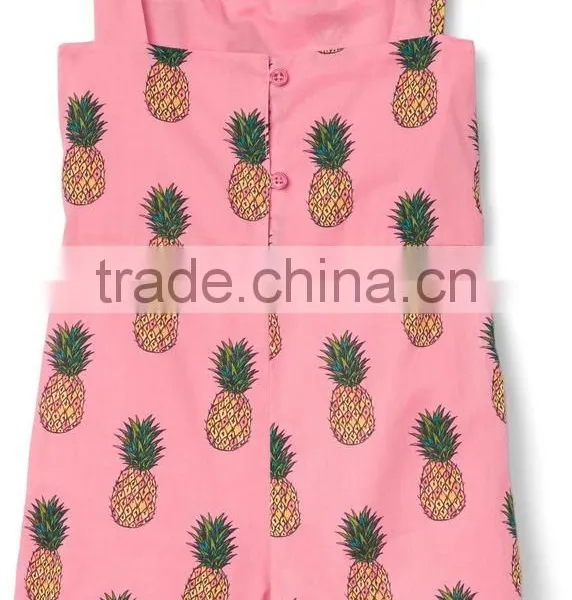 New Fashion Girl Jumpsuit Princess Pineapple Bow Romper Kids Girl Jumpsuit photo-2