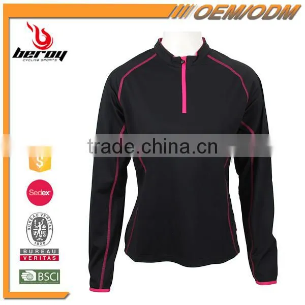 Breathable and Quick-dry Blank Fitness Jersey Gym T-shirt for Ladies
