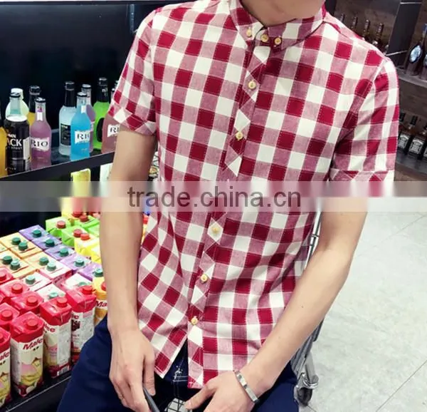 Plaid Shirt Sleeves With Cultivate One's Morality Business photo-4