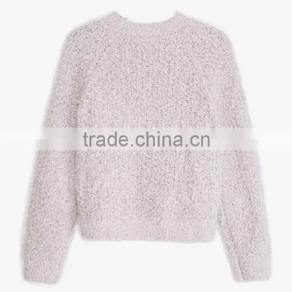 2017 Wholesale Customized Fashion Round Neck Sweaters Women's Pullover for Lady photo-3