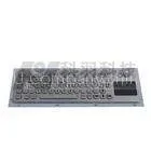 Silver Rugged Industrial Keyboard With Touchpad , 67 Key Metal Keyboard